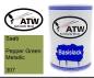 Preview: Saab, Pepper Green Metallic, 307: 500ml Lackdose, von ATW Autoteile West.